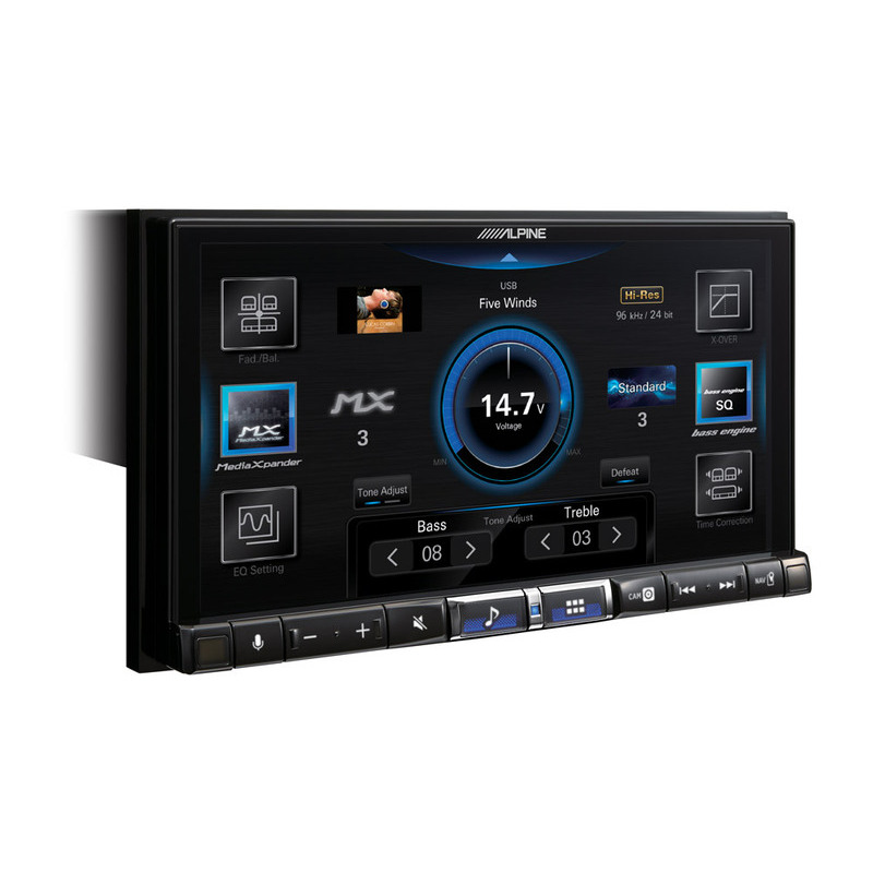 ALPINE ILX-705DM Autoradio 2 DIN wireless Apple e Android DAB Con Board  posizionata in alto