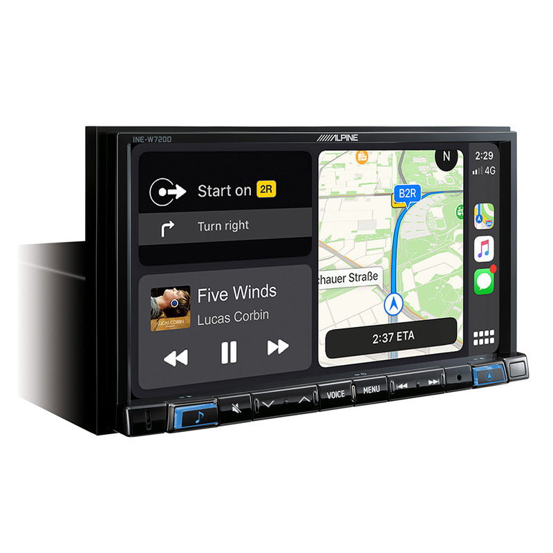 Alpine INE-W720D monitor 7 pollici con navigazione integrata con Apple  CarPlay e Android Auto