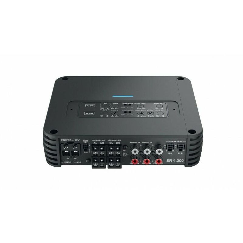 Audison SR 4.300 Amplificatore 4 canali 4x75W con crossover ultracompatto