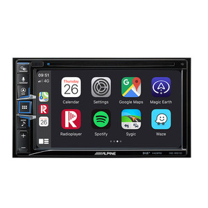 Alpine INE-W611D Monitor 6,5 pollici, Navigazione integrata, DAB +, HDMI, Lettore CD / DVD e compatibilitÃ  con Apple CarPlay e Android Auto