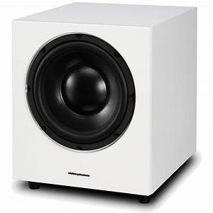 Wharfedale WH-D10 subwoofer attivo da 25 cm, 150 watt, colore bianco, frontale laccato - garanzia ufficiale Italia