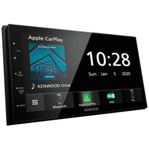 Kenwood DMX5020DABS sorgente multimediale con monitor 6,8 pollici Apple CarPlay e Android Auto, Bluetooth e  DAB+