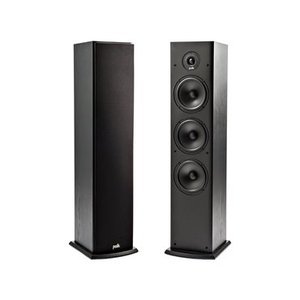 POLK AUDIO T50 DIFFUSORI 2 VIE DA PAVIMENTO CASSA CHIUSA IN FRASSINO NERO