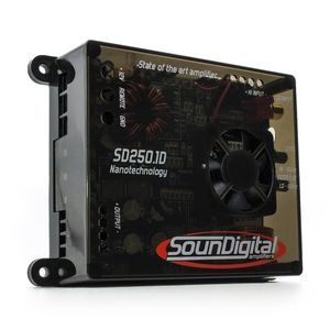 Amplificatore SounDigital Nano SD250.1D 1 canale per subwoofer  250W rms 1Ω  o 2Ω 