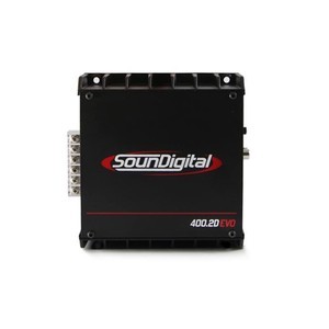 SounDigital SD400.2D Evo II - 2 ohm - amplificatore 2 canali per subwoofer 2x200 Watts RMS 1Ω