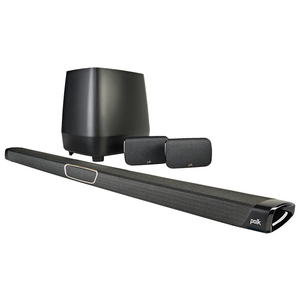 Polk Audio  MagniFi MAX SR Sistema 5.1 composto da Soundbar, subwoofer wireless e coppia di satelliti posteriori wireless (SR1)