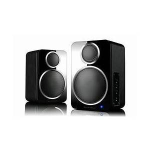 Wharfedale DS-2 Coppia altoparlanti stereo Bluetooth, wireless , colore nero - garanzia ufficiale Italia