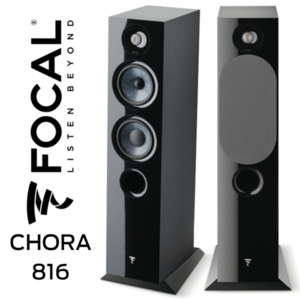 Focal Chora 816 diffusori da pavimento, 2,5 vie, bass reflex, woofer e mid-woofer da 16,5 cm , colore nero- garanzia ufficiale Italia