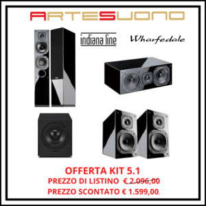 SISTEMA 5.1 INDIANA LINE DIVA, WHARFEDALE - GARANZIA UFFICIALE ITALIA