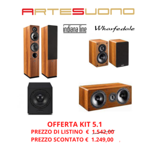 SISTEMA 5.1 INDIANA LINE TESI, WHARFEDALE - GARANZIA UFFICIALE ITALIA