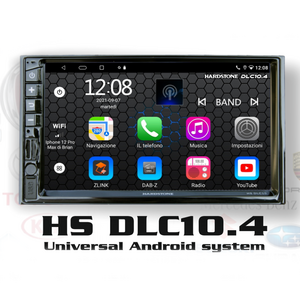 HARDSTONE HS DLC10.4 Autoradio Android 10.0 universale 2 din 7 pollici (stile IN-DASH)