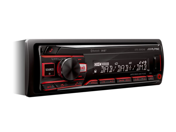 Alpine UTE-204DAB+ant - Radio 1 din con DAB+ e Bluetooth + antenna