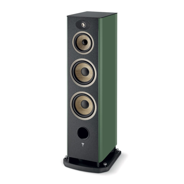 Focal Aria Evo X N4 coppia di diffusori da pavimento a 3 vie colore Moss Green High Gloss