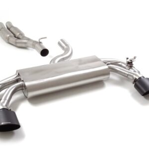Ragazzon 50.0988.18 Centrale inox + Posteriore inox sdoppiato con terminali ovali per Audi