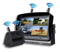 MACROM Kit monitor 7” AHD IPS + retrocamera wireless magnetica con batteria integrata