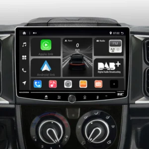 MACROM T1003DAB-KIT-DUC8 Sistema multimediale Android 13 1DIN con display QLED 10’’, radio DAB+, Bluetooth per fiat ducato8 o 9 dal 2021