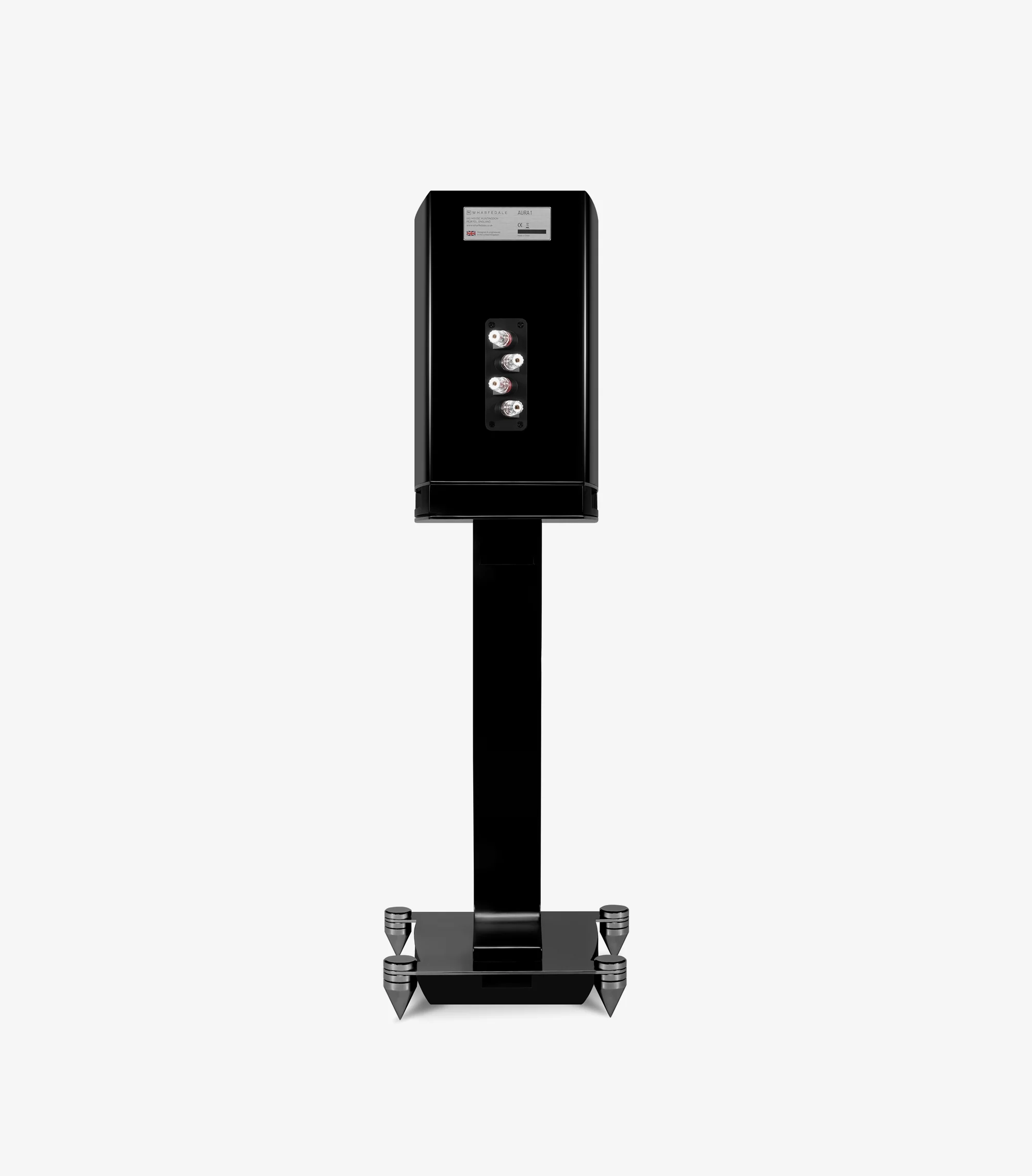 WHARFEDALE AURA 1 coppia di diffusori da scaffale - colorazione nero + stand - immagine 2