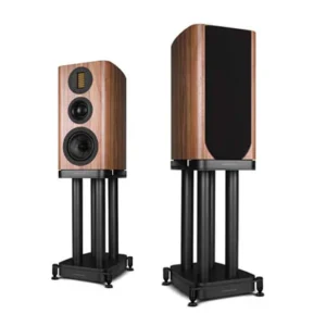 WHARFEDALE EVO 5.2 coppia di diffusori da scaffale - colorazione walnut + EVO 5.2 Stands