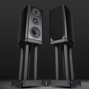 WHARFEDALE EVO 5.2 coppia di diffusori da scaffale - colorazione black + EVO 5.2 Stands