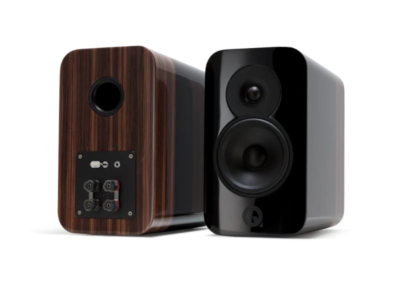 Q Acoustics Concept 300 - coppia di diffusori da scaffale - colorazione Black & Rosewood