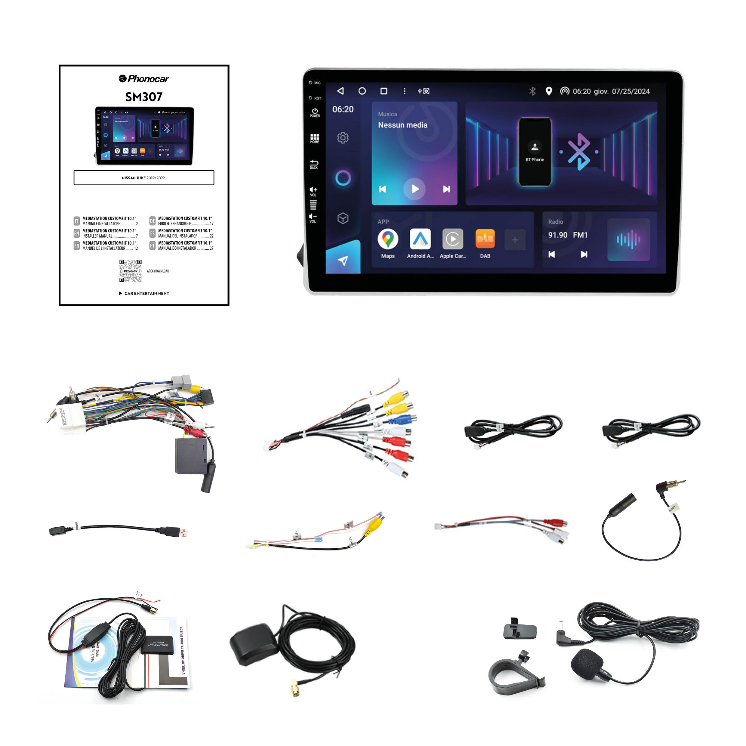 Phonocar SM307 Mediastation customfit 10” - compatibile con Nissan - immagine 2