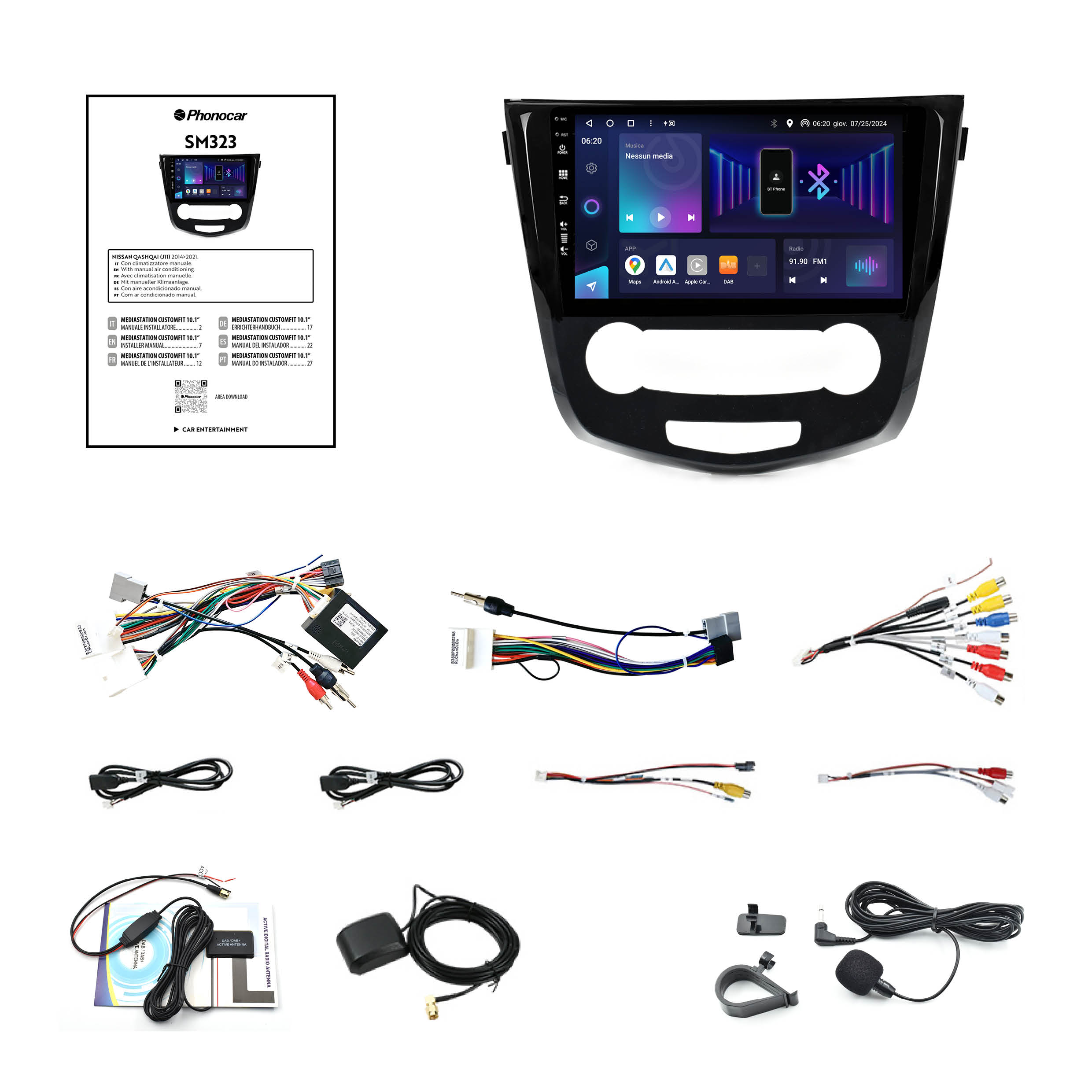 PHONOCAR SM323 Mediastation customfit 10” - compatibile con Nissan - immagine 2