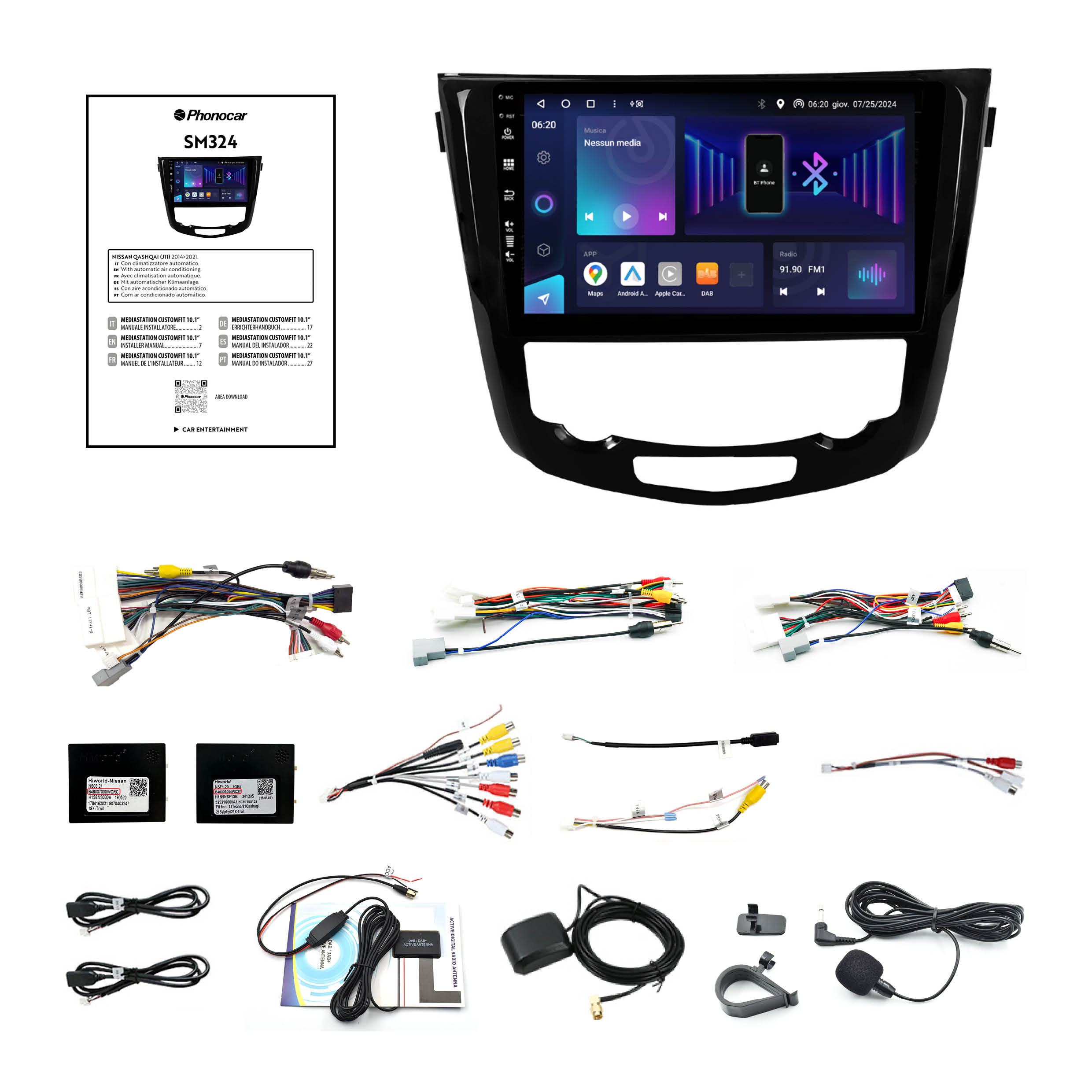 PHONOCAR SM324 Mediastation customfit 10” - compatibile con Nissan - immagine 3