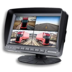 MACROM KIT7504AR - Kit monitor da 7" AHD quad vision + registrazione + telecamera filare