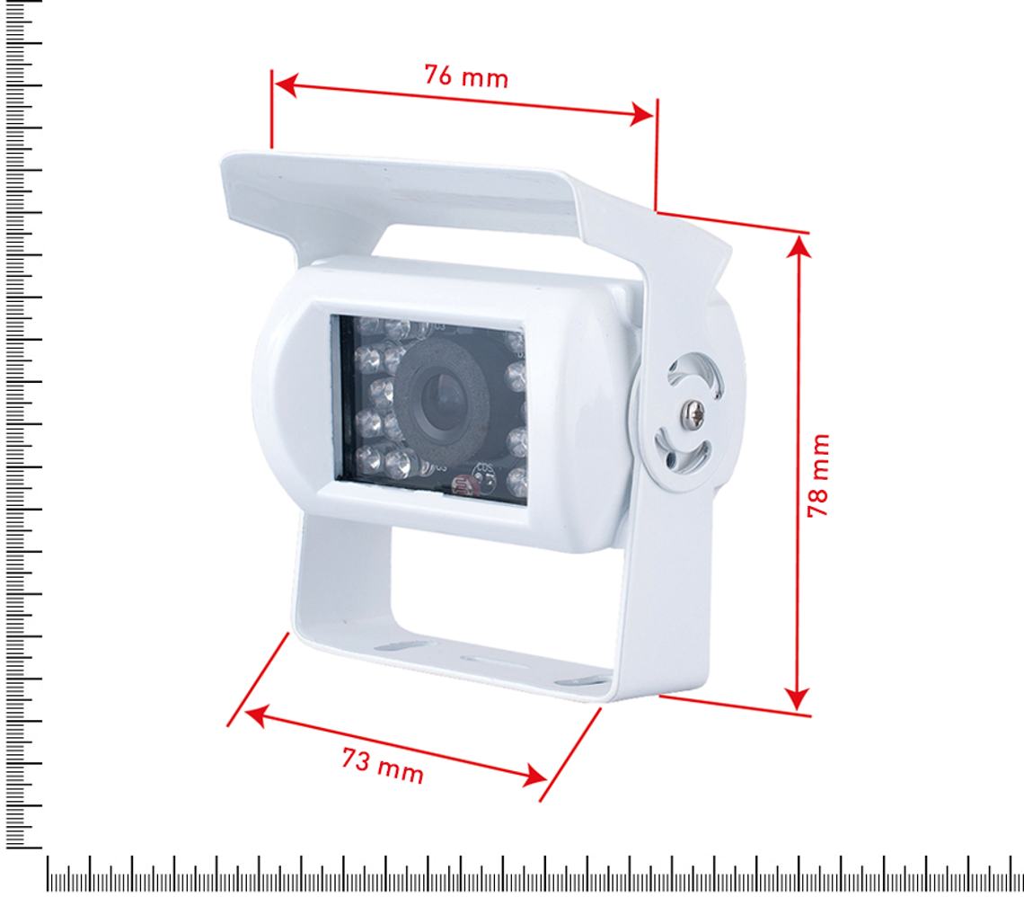 MACROM RCM08WAHQ - Retrocamera universale in AHD per Camper con visione notturna ed asetto regolabile - immagine 2